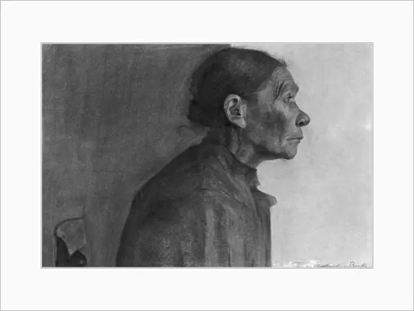 Portrait of a Peasant Woman, 1898-99 (charcoal on cream wove paper)
