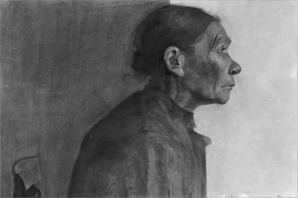 Portrait of a Peasant Woman, 1898-99 (charcoal on cream wove paper)