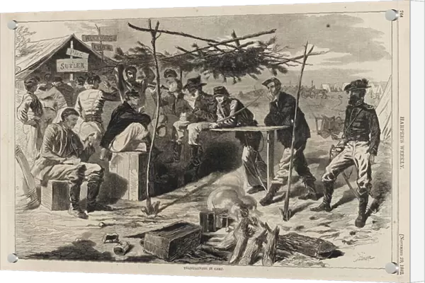 Thanksgiving in Camp, published by Harpers Weekly, November 29