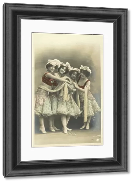 Dancers in costume (colour photo)