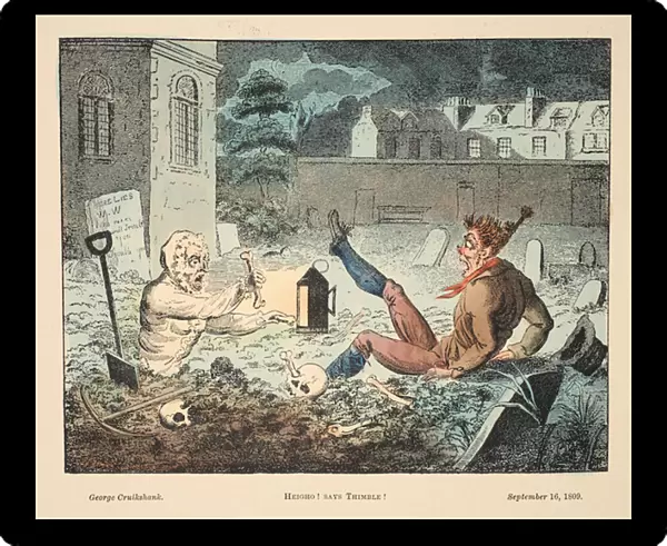 Heigho! Says Thimble!, pub. 1809 (hand coloured engraving)