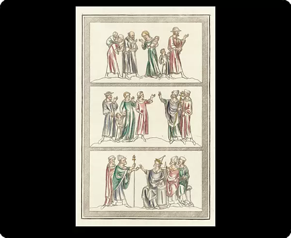 Life of Thomas Becket (coloured engraving)