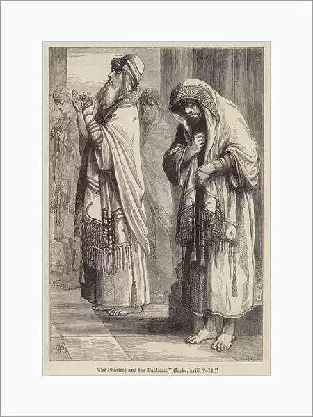 The Pharisee and the Publican, Luke XVIII, 9-14 (engraving)