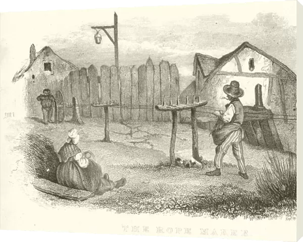 The Rope maker (engraving)