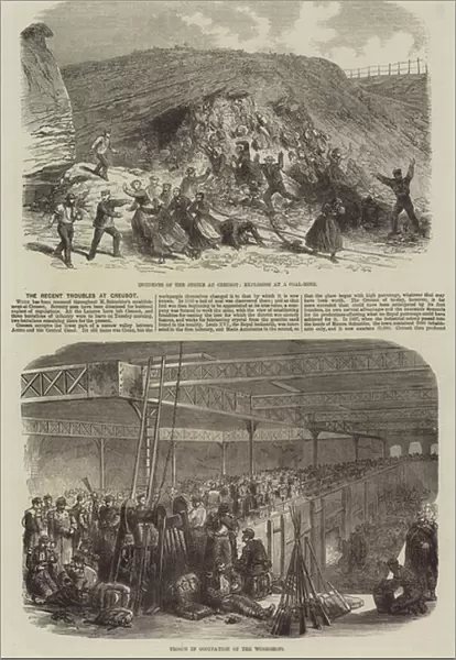 The Recent Troubles at Creusot (engraving)