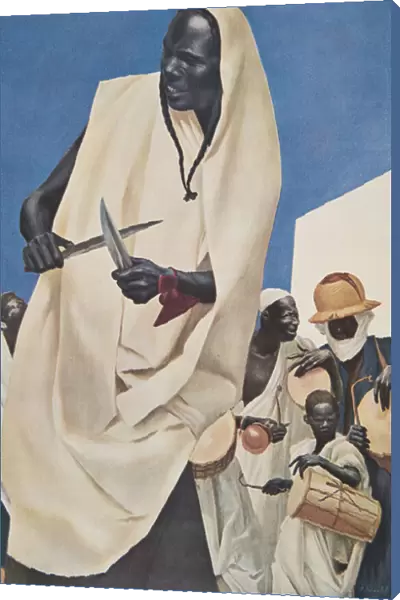 La Danse du Kuli-Kuta (Niamey) Parodie des anciens sacrifices humains du Dahomey)