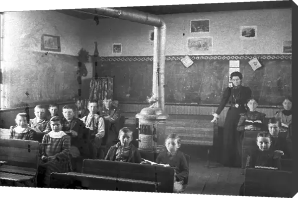 Aspen schoolroom, c. 1880-90 (b  /  w photo)