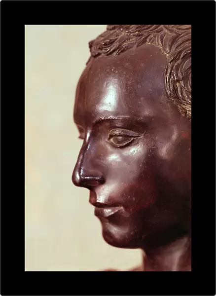 Detail of Bust of a Gentleman (bronze) (detail of 430599)