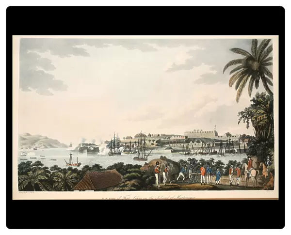 N. E. view of Fort Louis in the Island of Martinique, illustration from