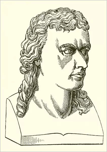 Bust of Schiller by Dannecker (engraving)