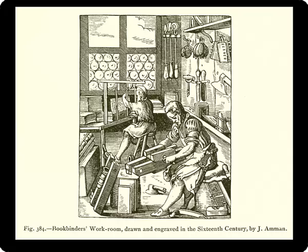 Bookbinders Work-room (engraving)