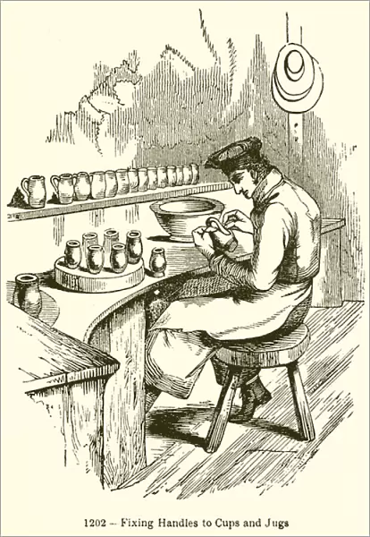 Fixing Handles to Cups and Jugs (engraving)