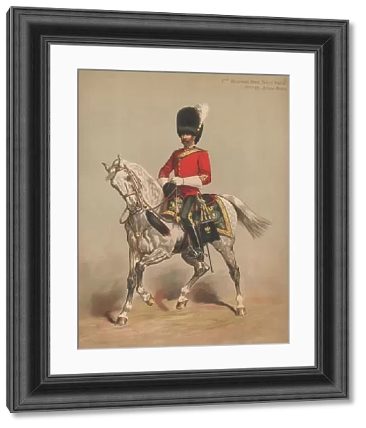 2nd Dragoons, Royal Scots Greys, Officer, Review Order (chromolitho)