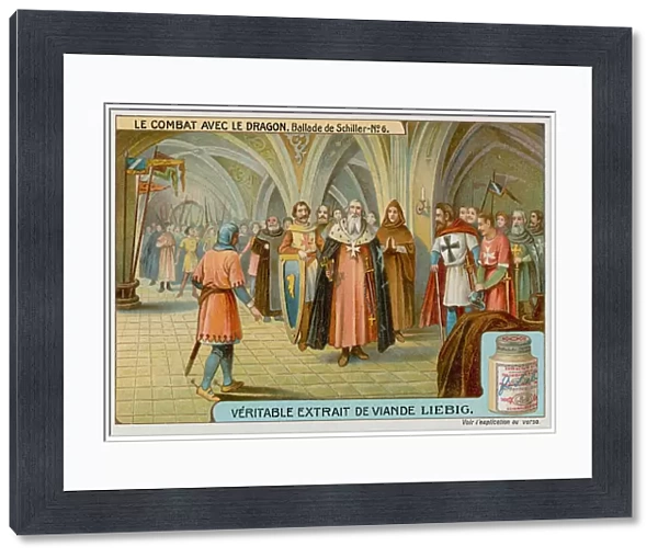 The knight and the Grand Master of the Order (chromolitho)