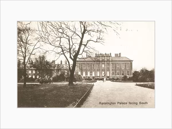 Kensington Palace facing south (b  /  w photo)