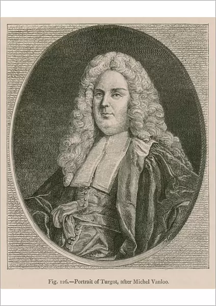 Portrait of Turgot, after Michel Vanloo (engraving)