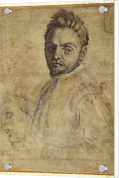 Giovanni Gabrielli, il Sivello (engraving, black ink & black chalk)