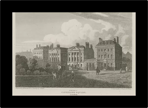North side of Cavendish Square, London (engraving)