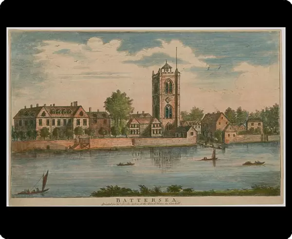 Battersea (coloured engraving)