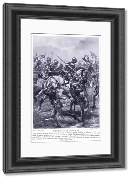 The Battle of Agincourt AD1415, 1920s (litho)