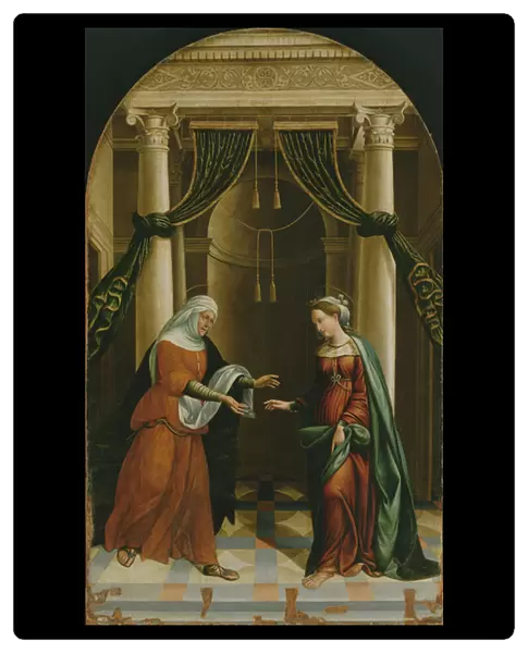 The Visitation (oil on panel)