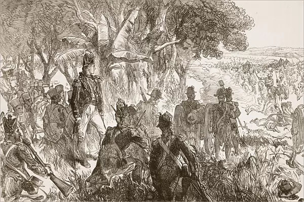 Clive at Plassey, illustration from Cassells Illustrated History of India