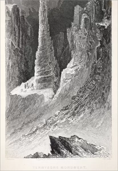 Tennysons Monument, illustration from The second Grinnell Expedition in Search