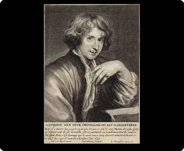 Portrait of Sir Anthony van Dyck (engraving)