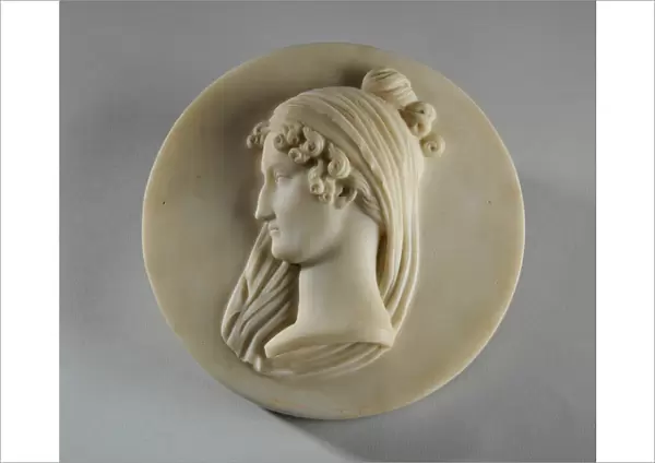Medallion Portrait of Mrs Elizabeth Allan, 1834 (marble)