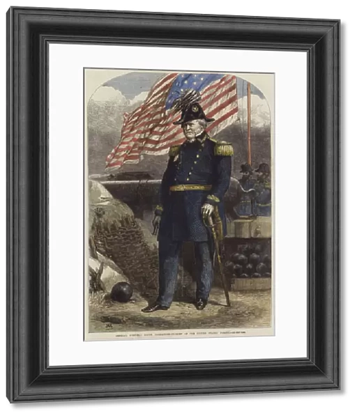 General Winfield Scott (coloured engraving)