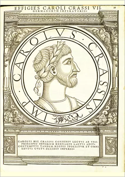 Carolus Crassus, illustration from Imperatorum romanorum omnium orientalium et