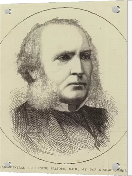 Major-General Sir George Balfour, KCB, MP for Kincardineshire (engraving)