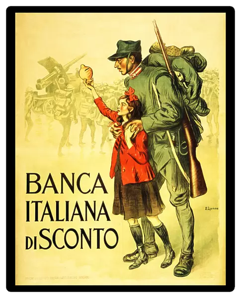 First World War: Italian poster encouraging a national loan, 1914-1918 (poster)