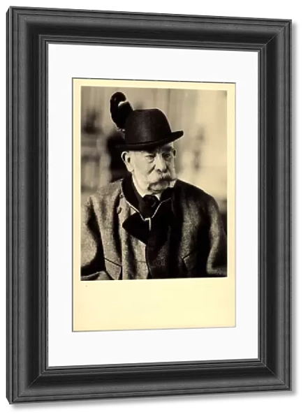 Ak Kaiser Franz Josef I. 1910, Portrait, Hunters Hat, White Beard, Coat (b  /  w photo)