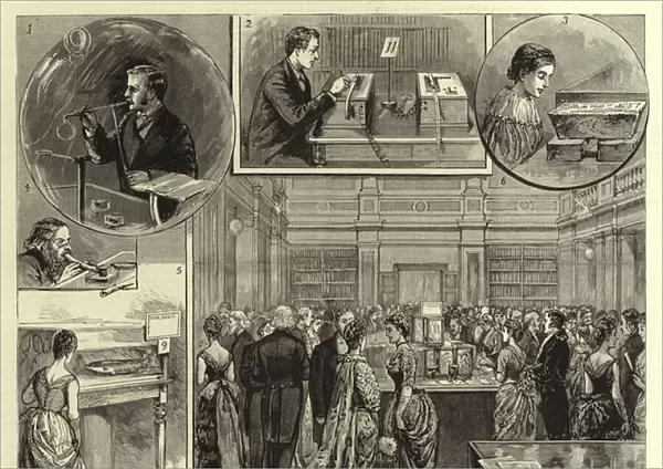 Conversazione of the Royal Society at Burlington House (engraving)