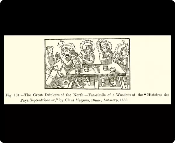 The Great Drinkers of the North (engraving)
