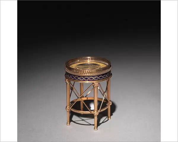 Compass, firm of Peter Carl Faberge (1846-1920), before 1896 (gold, enamel, glass