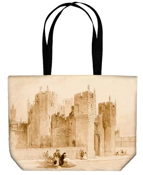 Alnwick Castle (ink & pencil on card)