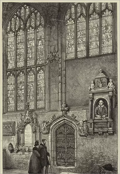 View in the Chancel, Holy Trinity Church (engraving)