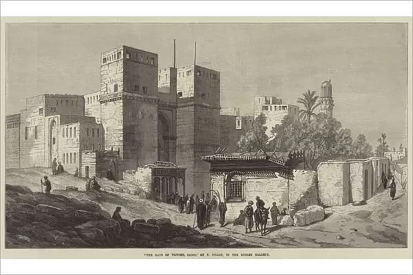 'The Gate of Victory, Cairo, 'in the Dudley Gallery (engraving)
