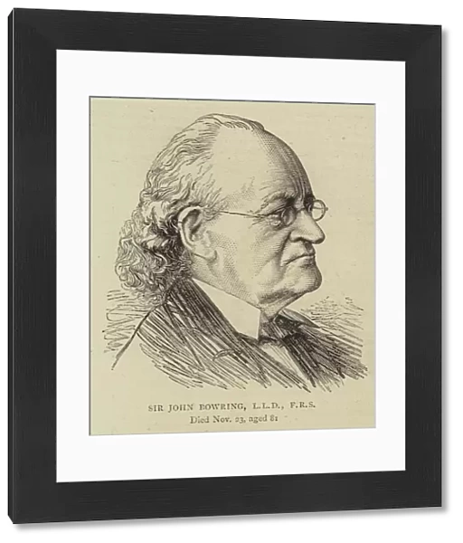 Sir John Bowring, LLD, FRS (engraving)