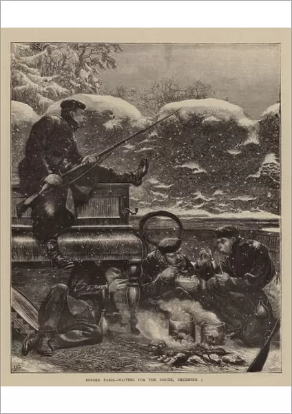 Before Paris, waiting for the Sortie, 3 December (engraving)