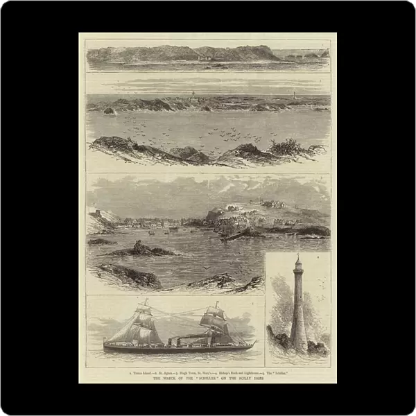 The Wreck of the 'Schiller'on the Scilly Isles (engraving)