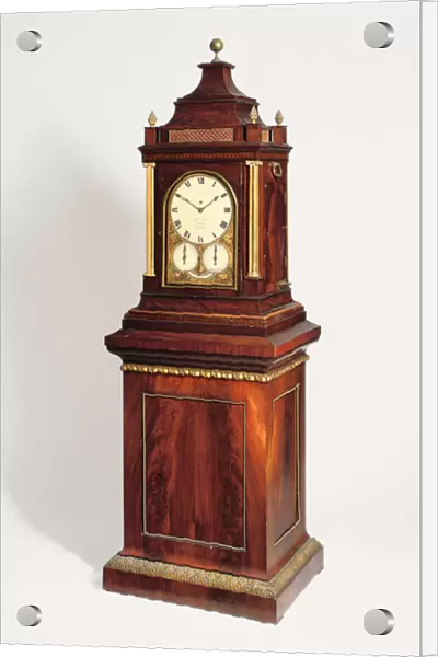 A Regency giant quarter striking eight day turn-table musical organ clock, c