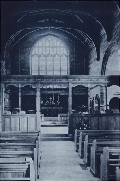 Sedbergh: Interior of the Chapel (b  /  w photo)
