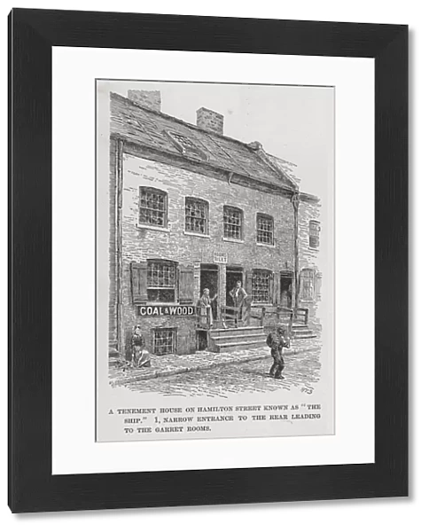 A Tenement House on Hamilton Street known as 'The Ship, '1, Narrow Entrance to the Rear leading to the Garret Rooms (litho)