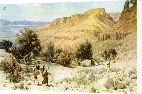 Davids camp at Ein Gedi where he hid - Bible