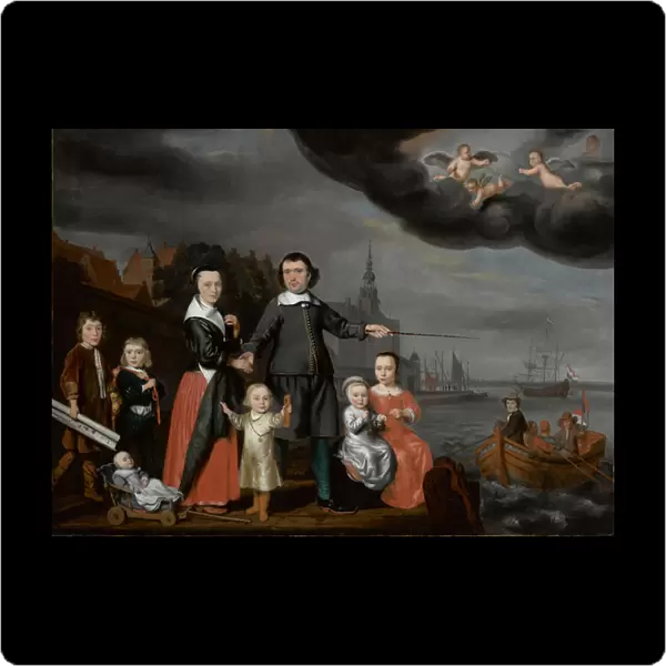 Captain Job Jansse Cuijter and His Family, 1659 (oil on canvas)