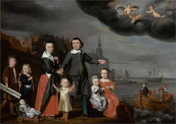 Captain Job Jansse Cuijter and His Family, 1659 (oil on canvas)