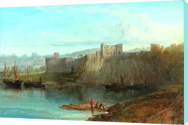 Chepstow Castle On The Wye, 1872 (oil on canvas, re-lined)